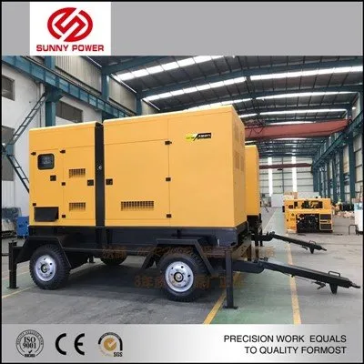 Txawb Trailer Diesel Generator Teeb